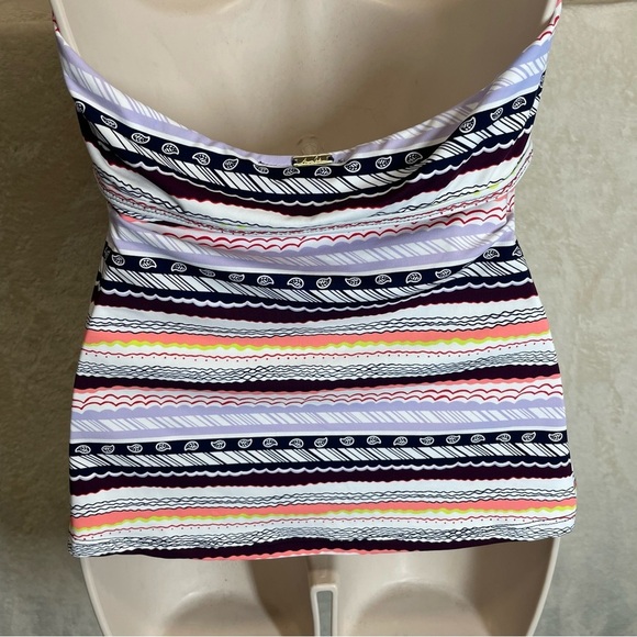 Anne Cole halter swim top striped women’s size large New with tags - Picture 6 of 8